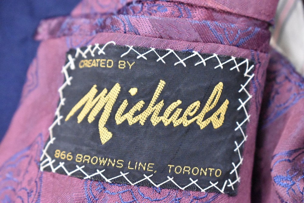 109240  [TA]ヴィンテージ 「Michaels」スクールジャケット MADE IN ENGLAND ネイビー
