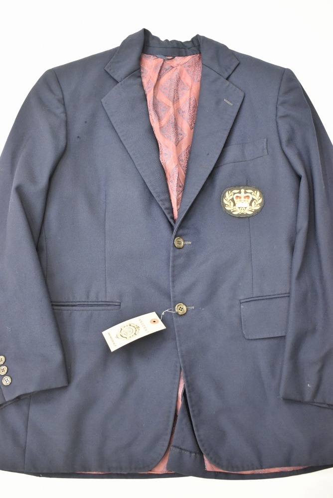 109240  [TA]ヴィンテージ 「Michaels」スクールジャケット MADE IN ENGLAND ネイビー