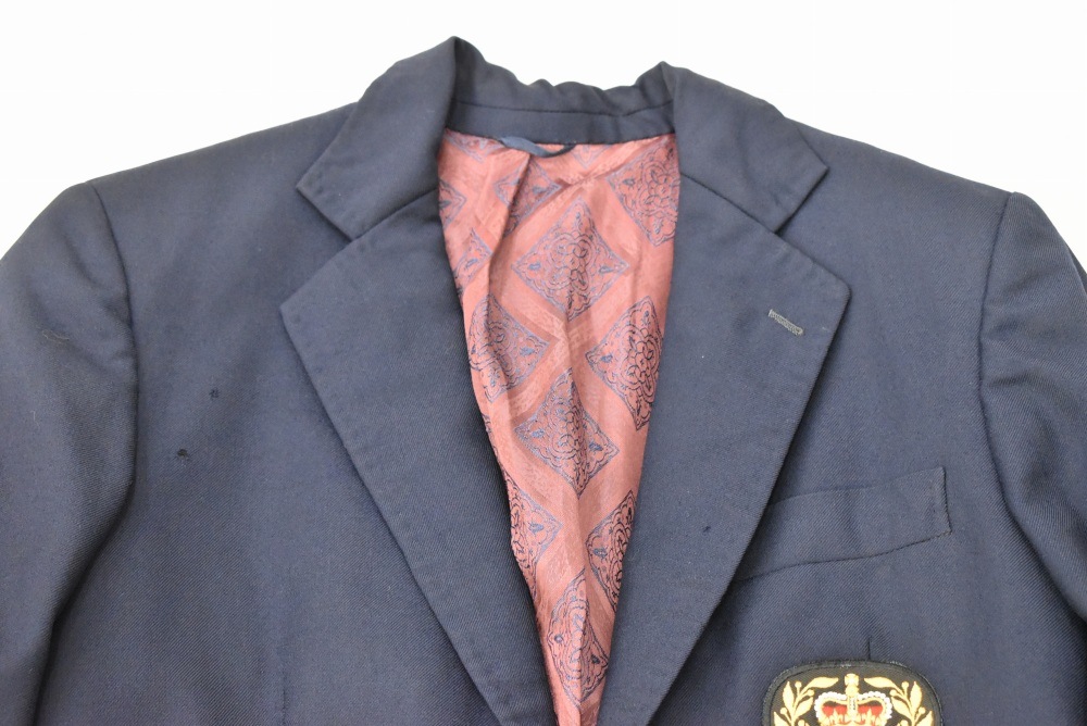 109240  [TA]ヴィンテージ 「Michaels」スクールジャケット MADE IN ENGLAND ネイビー
