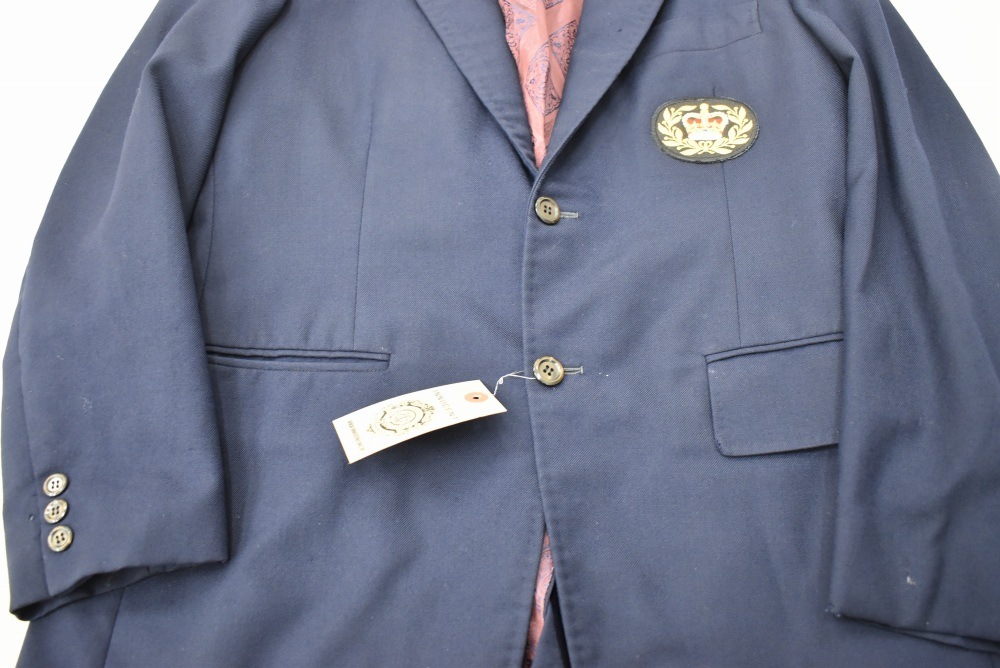 109240  [TA]ヴィンテージ 「Michaels」スクールジャケット MADE IN ENGLAND ネイビー