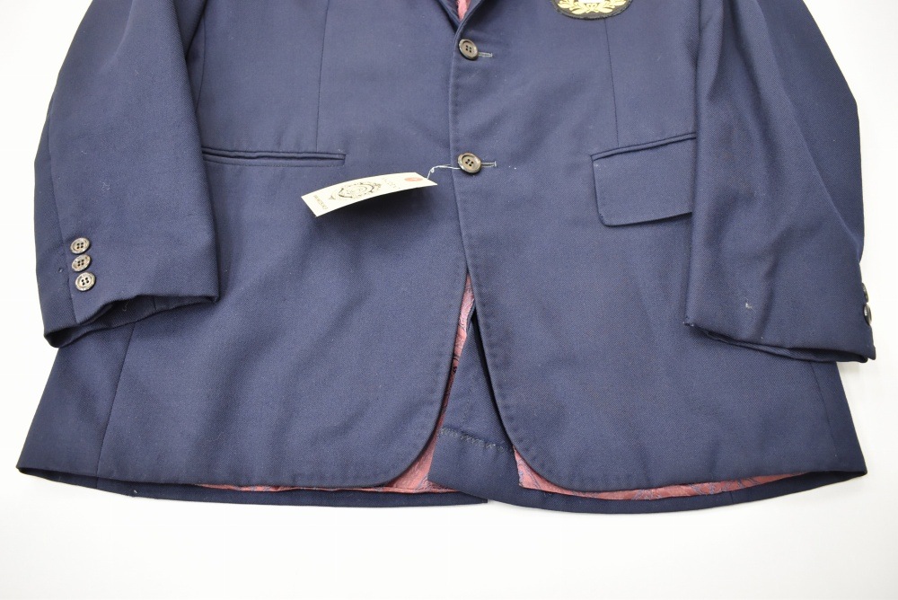 109240  [TA]ヴィンテージ 「Michaels」スクールジャケット MADE IN ENGLAND ネイビー