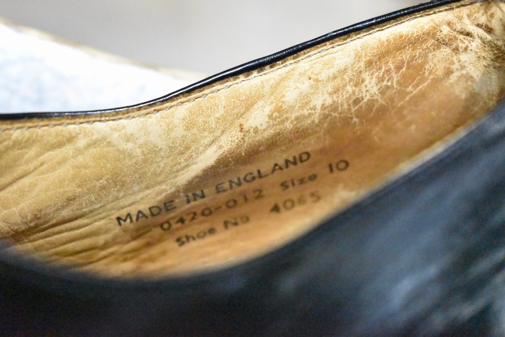 109578 ヴィンテージ シューズ「 ジョージコックス」GEROGE COX ラバーソール MADE IN ENGLAND