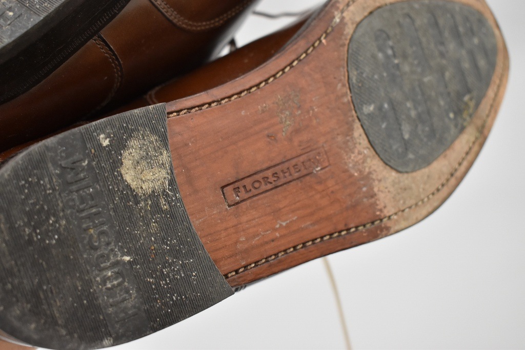 109809 「FLORSHEIM」レザーシューズ  内羽根 SIZE 8 1/2