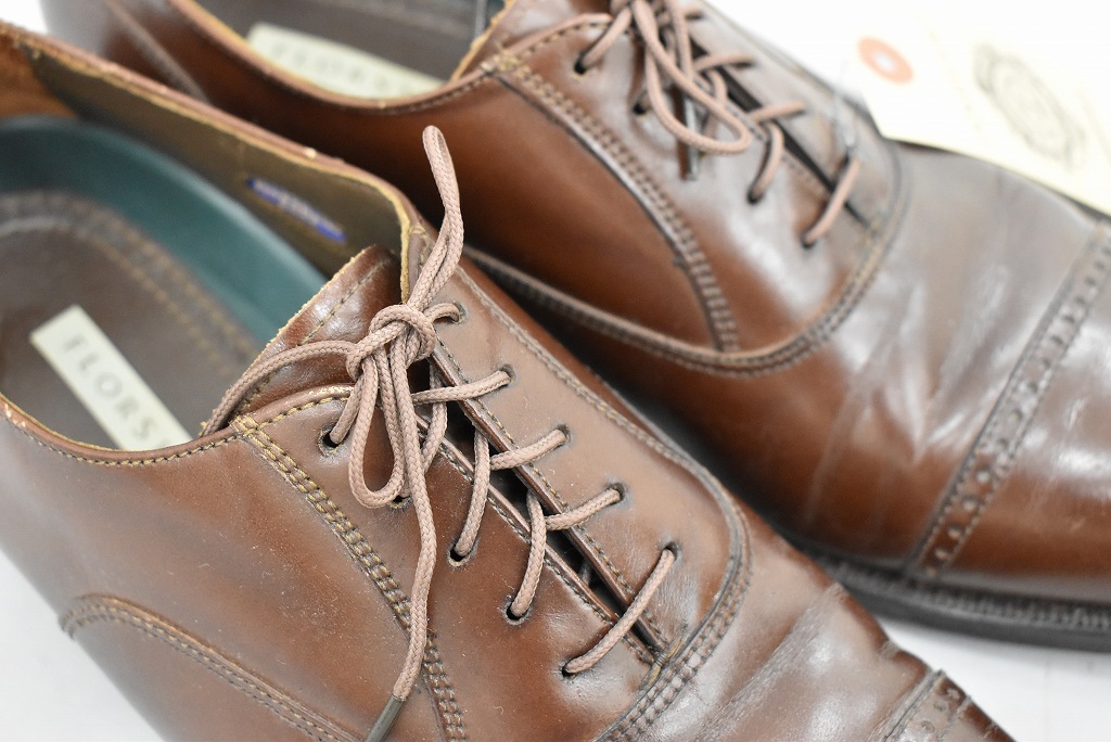 109809 「FLORSHEIM」レザーシューズ  内羽根 SIZE 8 1/2