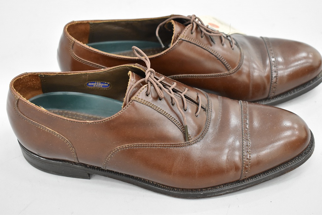 109809 「FLORSHEIM」レザーシューズ  内羽根 SIZE 8 1/2