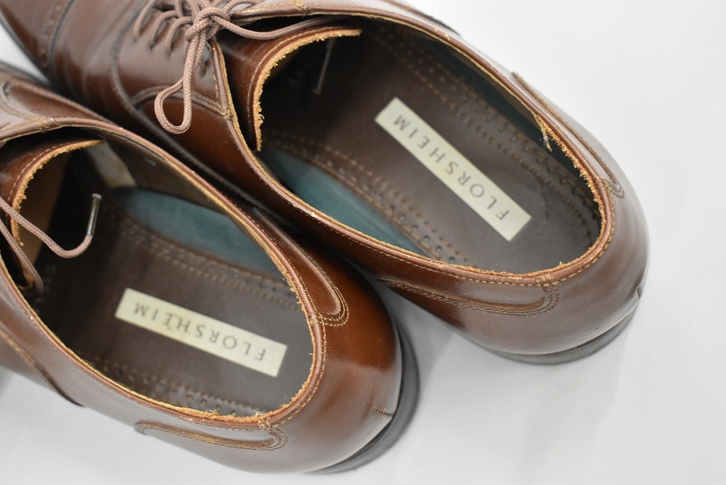 109809 「FLORSHEIM」レザーシューズ  内羽根 SIZE 8 1/2