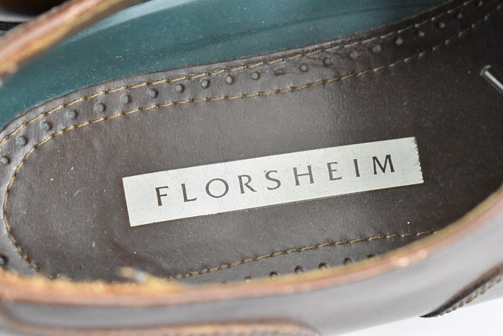 109809 「FLORSHEIM」レザーシューズ  内羽根 SIZE 8 1/2