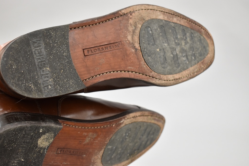 109809 「FLORSHEIM」レザーシューズ  内羽根 SIZE 8 1/2