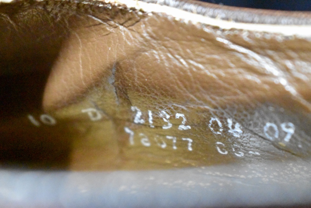 109568「FLORSHEIM」70s-80s キャップトゥ シューズ 内羽根 SIZE 10