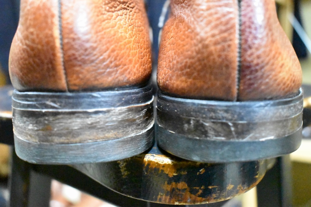 109568「FLORSHEIM」70s-80s キャップトゥ シューズ 内羽根 SIZE 10