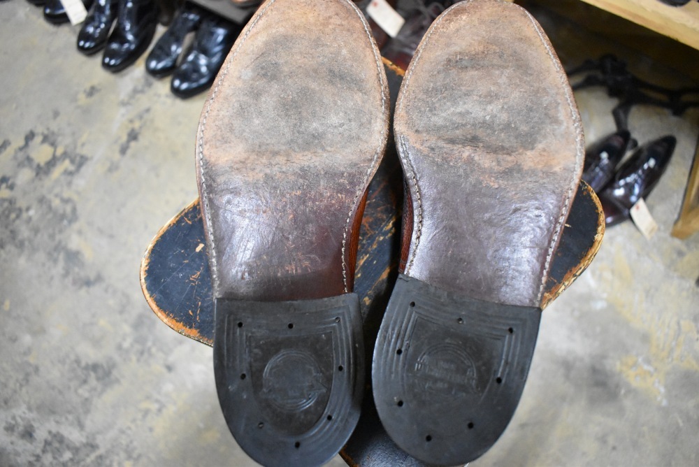 109568「FLORSHEIM」70s-80s キャップトゥ シューズ 内羽根 SIZE 10
