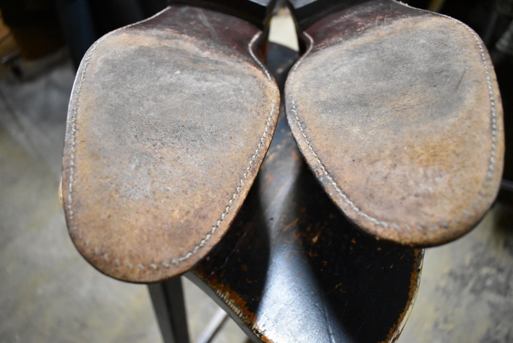 109568「FLORSHEIM」70s-80s キャップトゥ シューズ 内羽根 SIZE 10