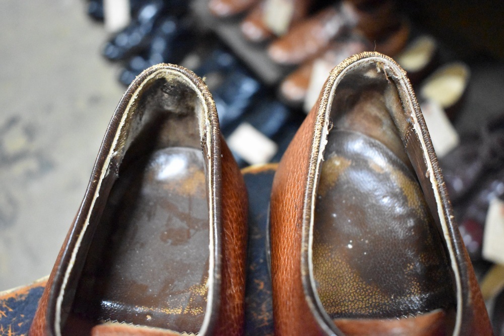109568「FLORSHEIM」70s-80s キャップトゥ シューズ 内羽根 SIZE 10