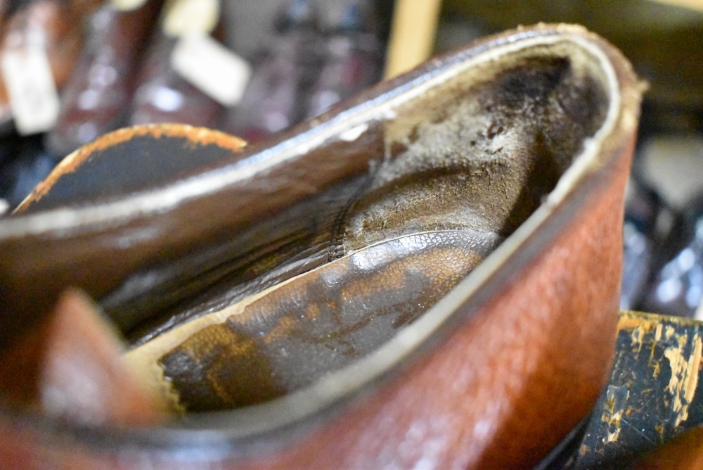 109568「FLORSHEIM」70s-80s キャップトゥ シューズ 内羽根 SIZE 10