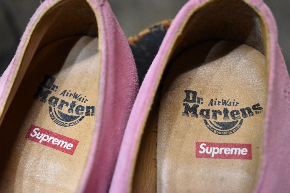 [ED]109433 ヴィンテージ シューズ「 ドクターマーチン 」「シュプリーム」Dr.martens × supreme ラバーソール MADE IN VIETNAM