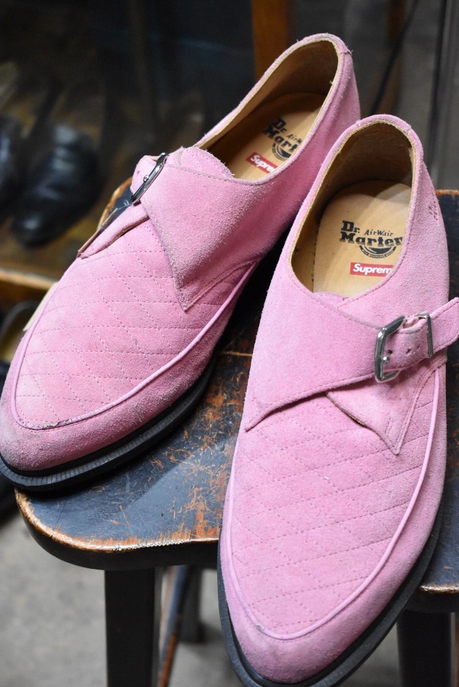 [ED]109433 ヴィンテージ シューズ「 ドクターマーチン 」「シュプリーム」Dr.martens × supreme ラバーソール MADE IN VIETNAM