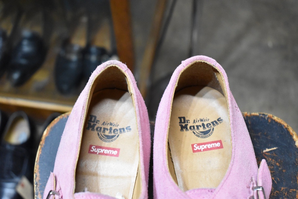 [ED]109433 ヴィンテージ シューズ「 ドクターマーチン 」「シュプリーム」Dr.martens × supreme ラバーソール MADE IN VIETNAM
