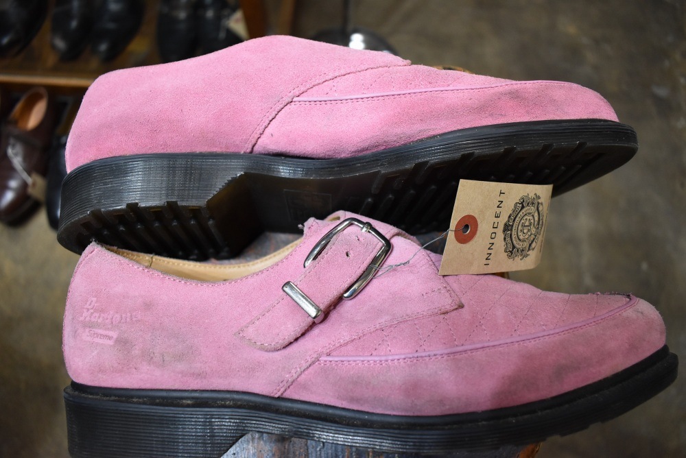 [ED]109433 ヴィンテージ シューズ「 ドクターマーチン 」「シュプリーム」Dr.martens × supreme ラバーソール MADE IN VIETNAM