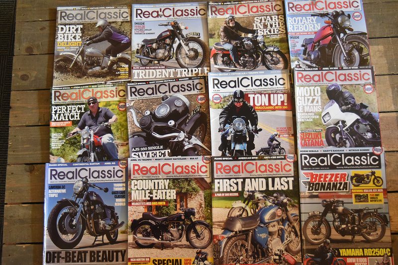 B0886 「Real Classic」 リアルクラシック　12冊セット　ヴィンテージ　モーターサイクル誌　古本　雑誌