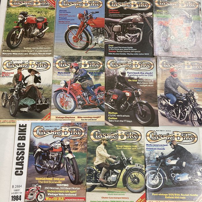 B2884　1984　11冊セット　「CLASSIC BIKE」　クラシックバイク　英国旧車雑誌