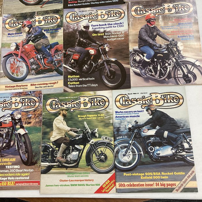 B2884　1984　11冊セット　「CLASSIC BIKE」　クラシックバイク　英国旧車雑誌