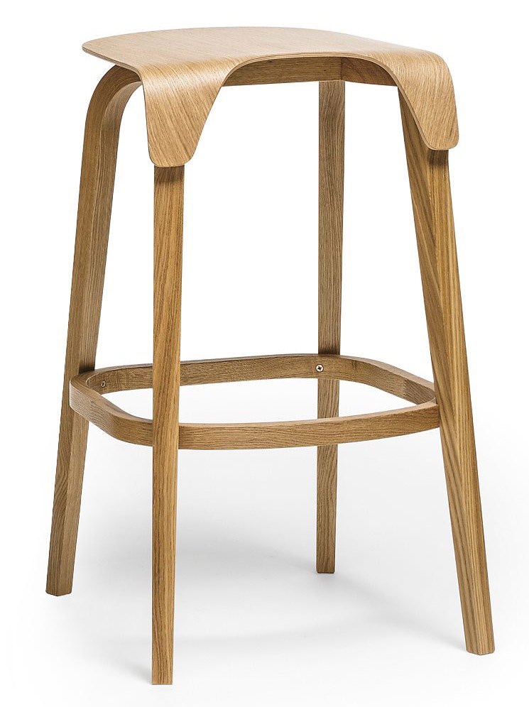 TON　BAR STOOL Leaf　371438　ミリタリーグリーン　マリーンブルー　ホワイト