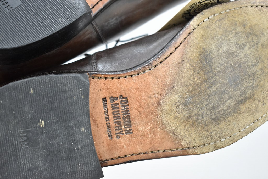 109806 「JOHNSTON & MURPHY」レザーシューズ  内羽根 SIZE 9