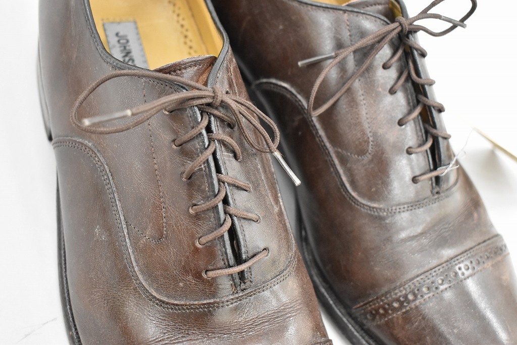 109806 「JOHNSTON & MURPHY」レザーシューズ  内羽根 SIZE 9