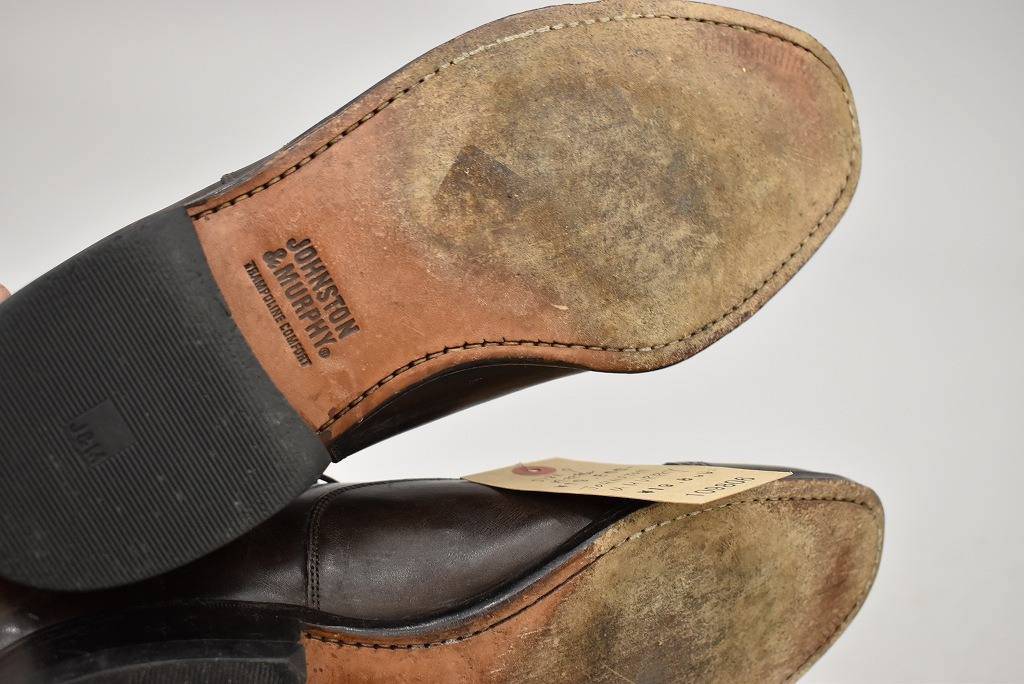 109806 「JOHNSTON & MURPHY」レザーシューズ  内羽根 SIZE 9