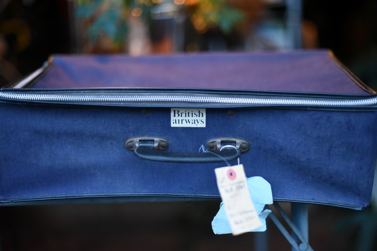 001219 UK ブリティッシュ　エアウエイ　British Airways　布トランク