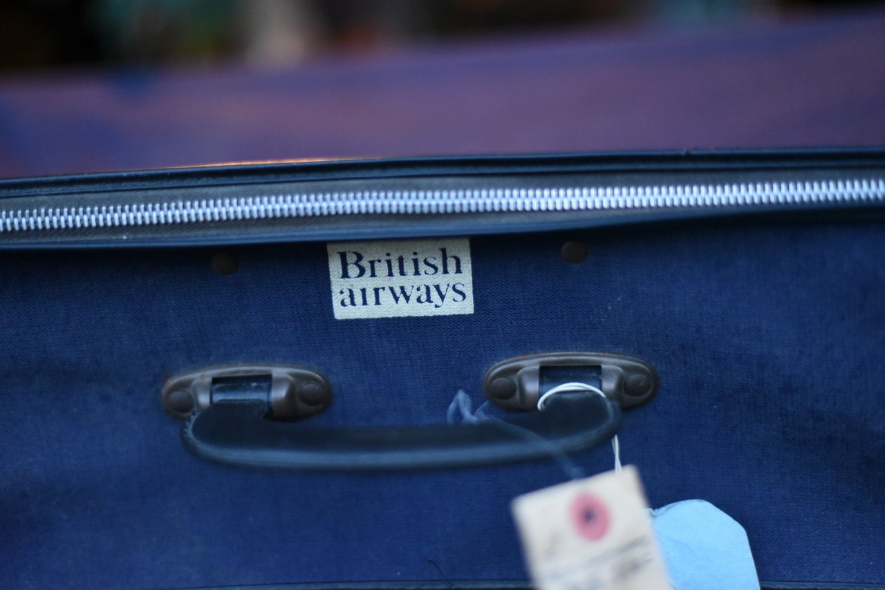 001219 UK ブリティッシュ　エアウエイ　British Airways　布トランク