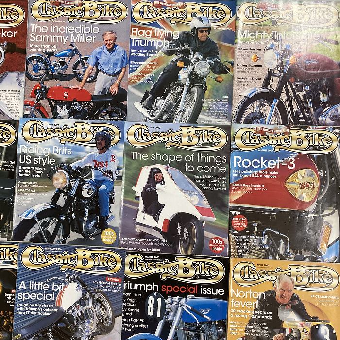 B4380　2000　12冊セット 「CLASSIC BIKE」 クラシックバイク 英国 旧車雑誌