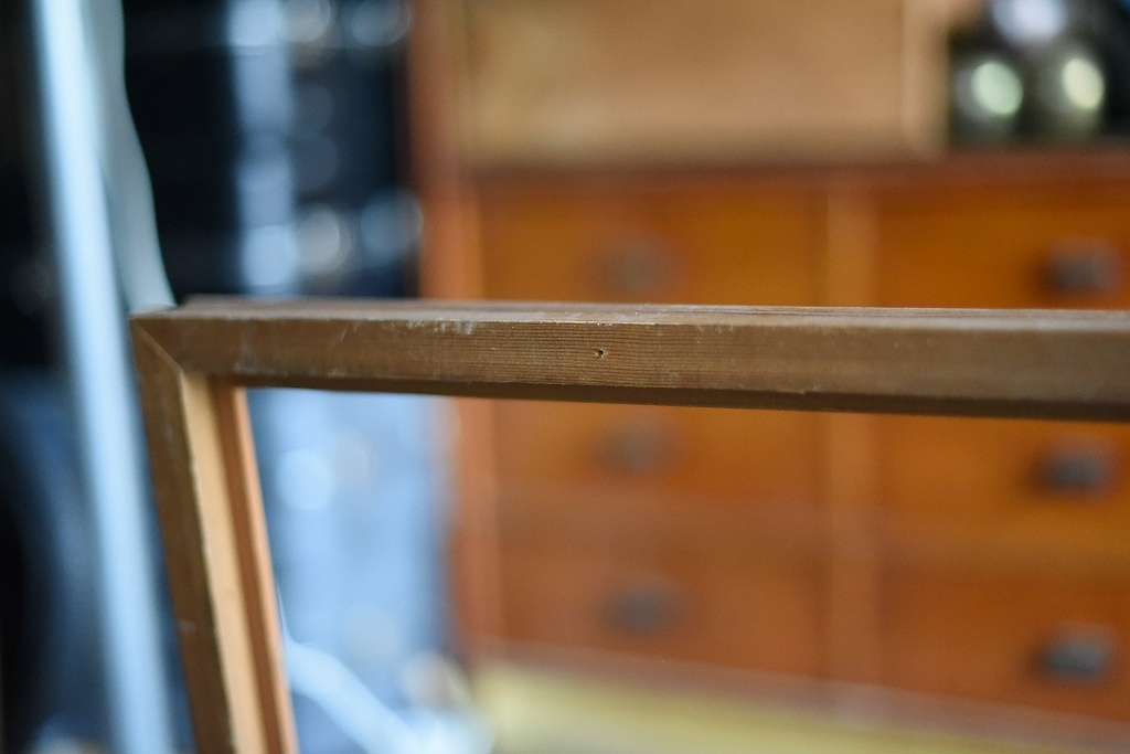 103566 ヴィンテージ　ウッドフレーム 一部破損　額縁