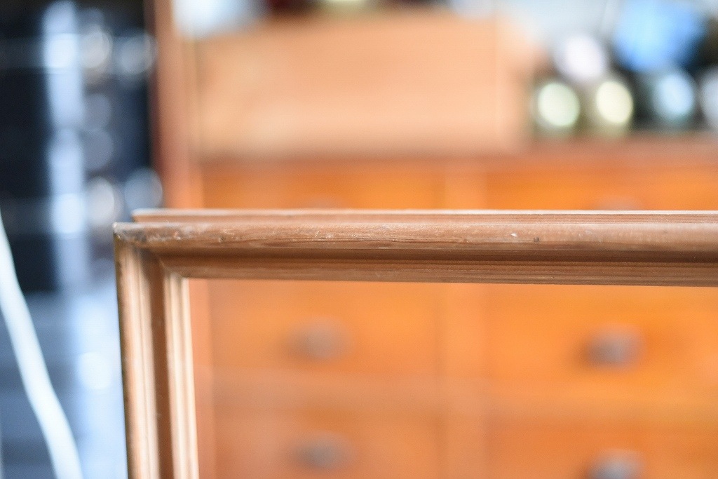 103566 ヴィンテージ　ウッドフレーム 一部破損　額縁