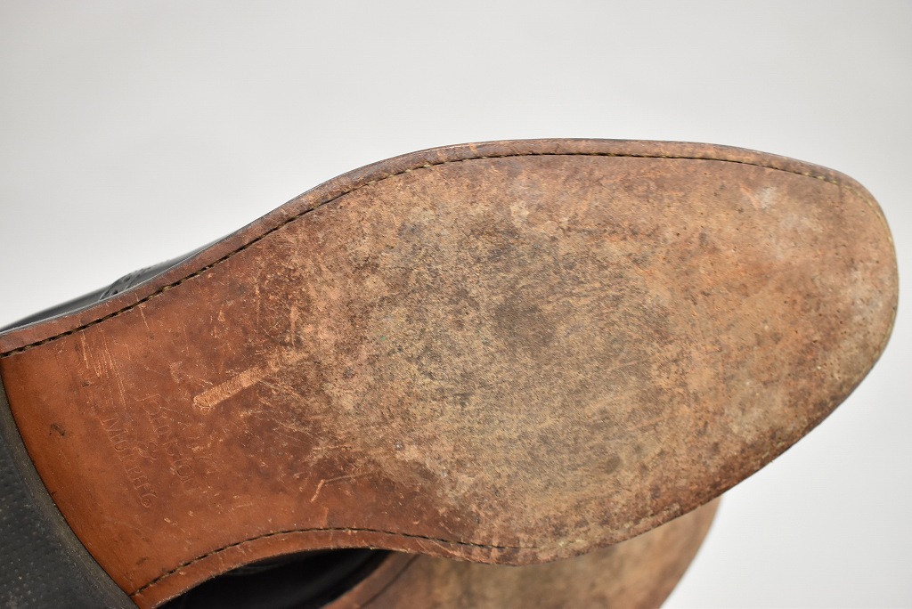109810 「JOHNSTON & MURPHY」レザーシューズ  外羽根 SIZE 9 D