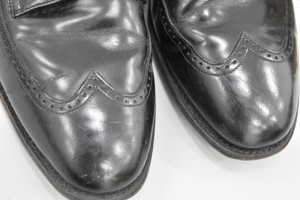 109810 「JOHNSTON & MURPHY」レザーシューズ  外羽根 SIZE 9 D