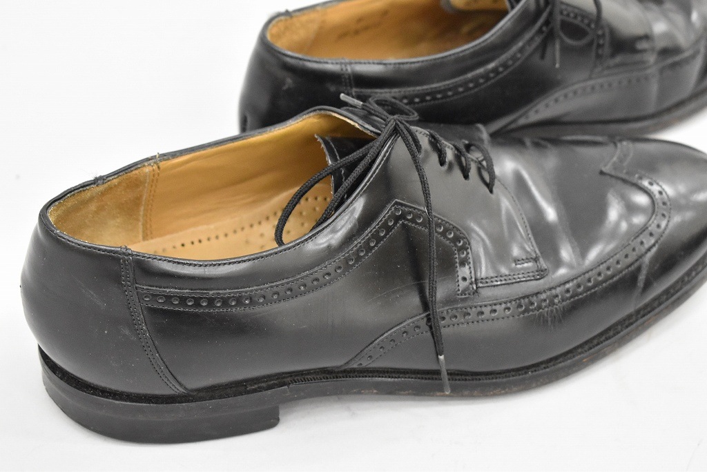 109810 「JOHNSTON & MURPHY」レザーシューズ  外羽根 SIZE 9 D