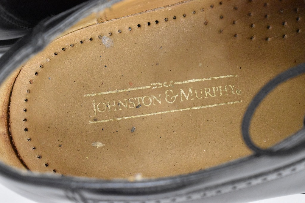 109810 「JOHNSTON & MURPHY」レザーシューズ  外羽根 SIZE 9 D