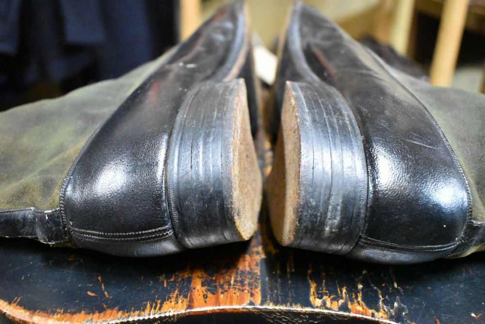 109560「STETSON SHOE」ヴィンテージ コンビ ボタンブーツ