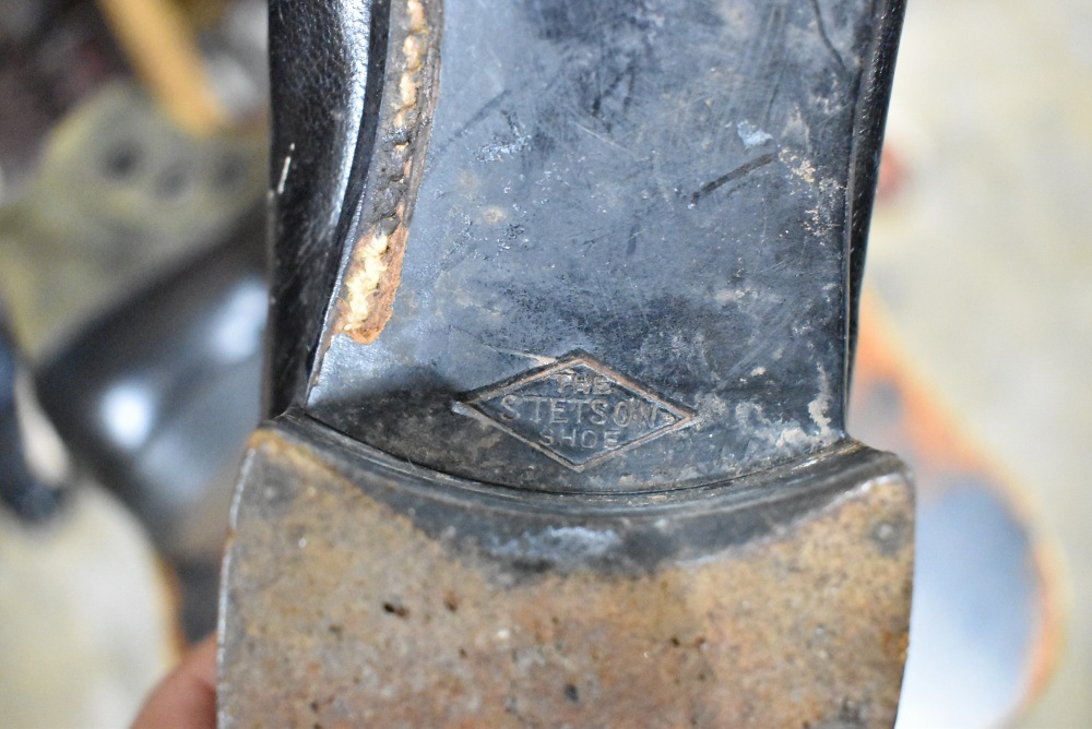 109560「STETSON SHOE」ヴィンテージ コンビ ボタンブーツ