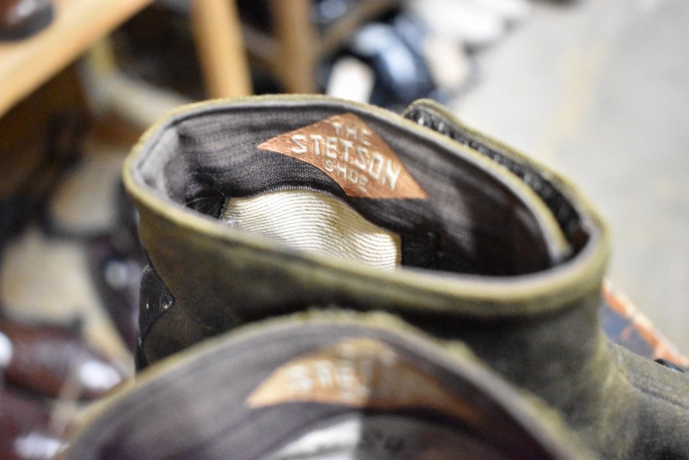 109560「STETSON SHOE」ヴィンテージ コンビ ボタンブーツ