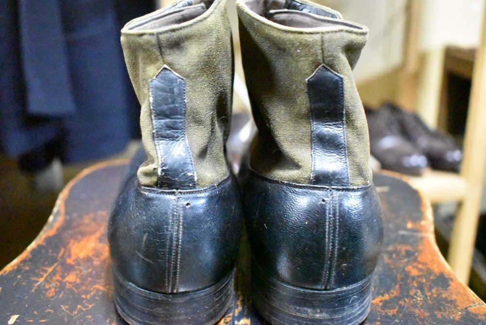 109560「STETSON SHOE」ヴィンテージ コンビ ボタンブーツ