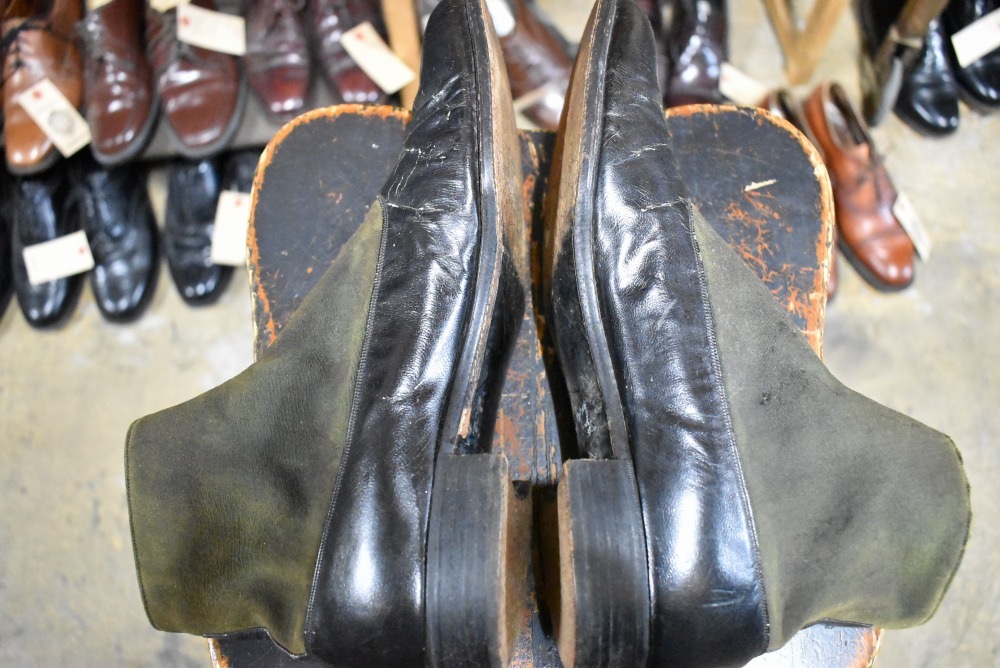 109560「STETSON SHOE」ヴィンテージ コンビ ボタンブーツ