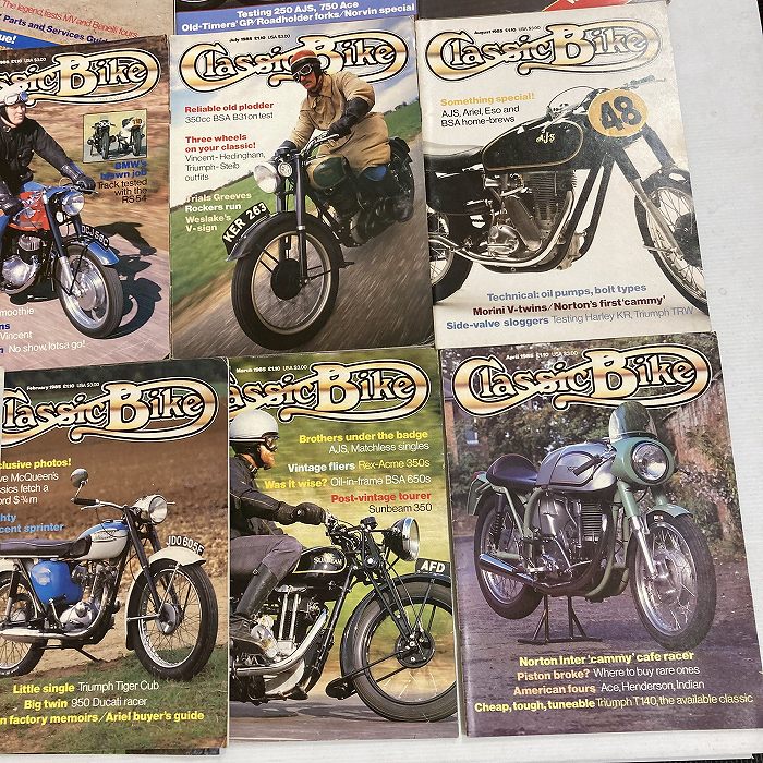 B2886　1985　12冊セット　「CLASSIC BIKE」　クラシックバイク　英国旧車雑誌
