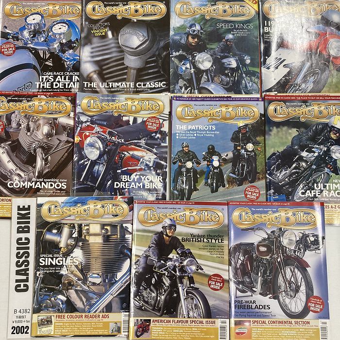 B4382 2002 11冊セット 「CLASSIC BIKE」 クラシックバイク 英国 旧車雑誌