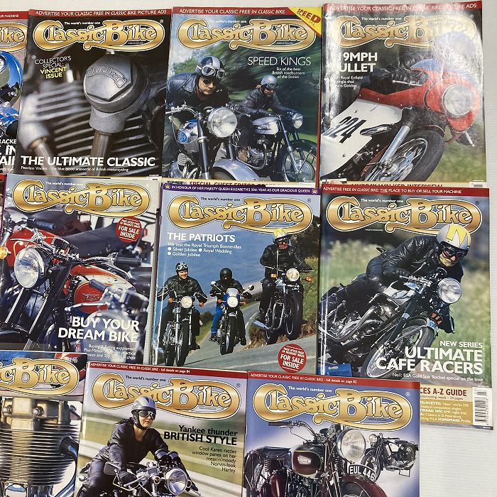 B4382 2002 11冊セット 「CLASSIC BIKE」 クラシックバイク 英国 旧車雑誌