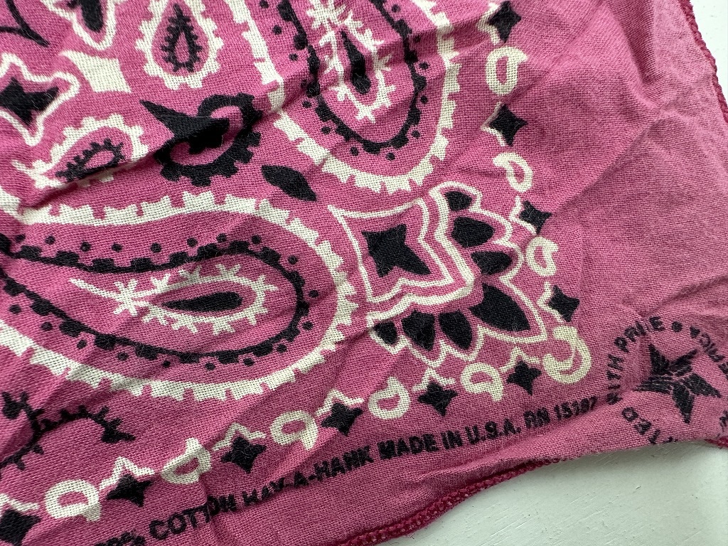 107869 ヴィンテージ　バンダナ　スカーフ  MADE IN USA