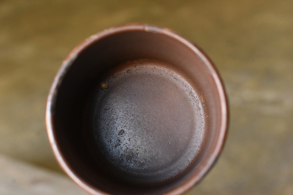 103834 ヴィンテージ ホーロー製　ミルクパン　ビックマグカップ　MADE IN ENGLAND　英国