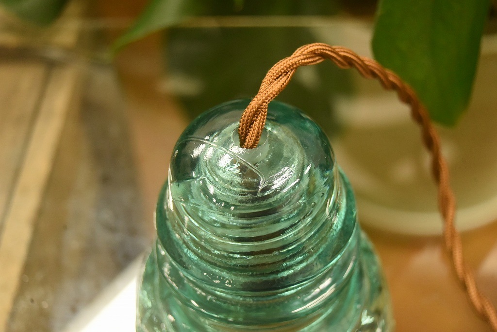 104783 インダストリアル ガラスインシュレーター ランプ 照明 USA 碍子 i008