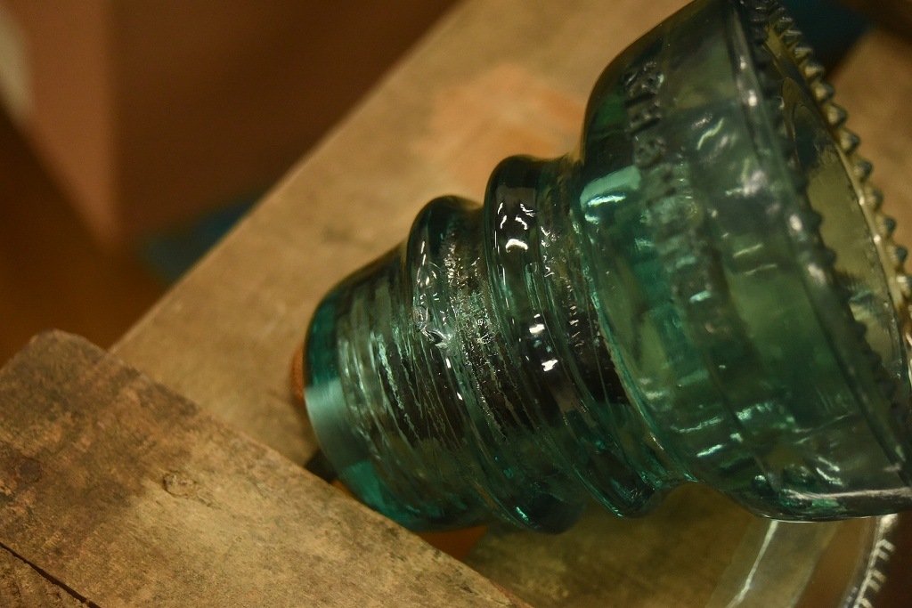 104783 インダストリアル ガラスインシュレーター ランプ 照明 USA 碍子 i008